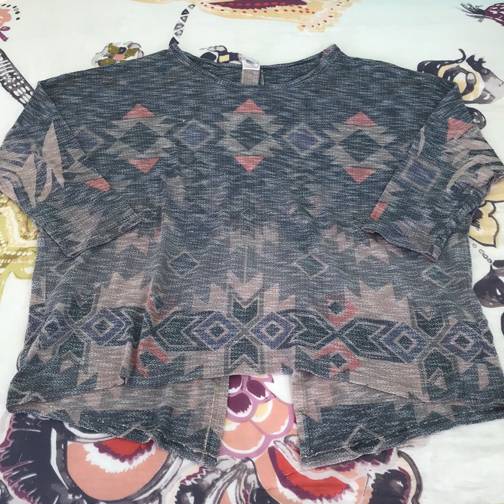 Over the Top Modern Aztec Sweater - Picture 2 of 5